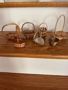 Decorative Mini Basket Collection - Natural Brown